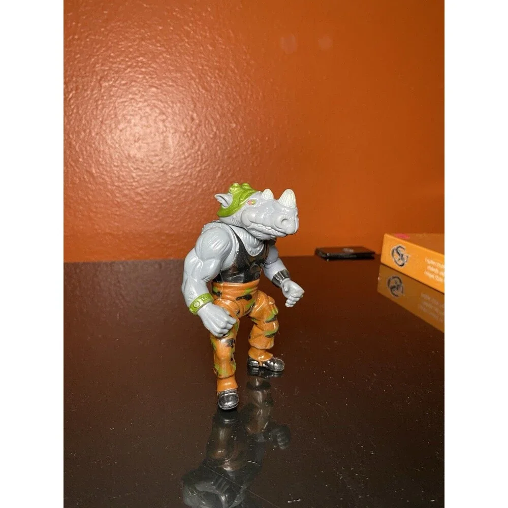 Vintage 1988 TMNT Rocksteady Action Figure Playmates Mirage Studios Rhino Toy